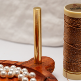 WOODEN THREAD SPOOL HOLDER & TRAY