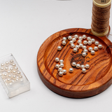 WOODEN THREAD SPOOL HOLDER & TRAY