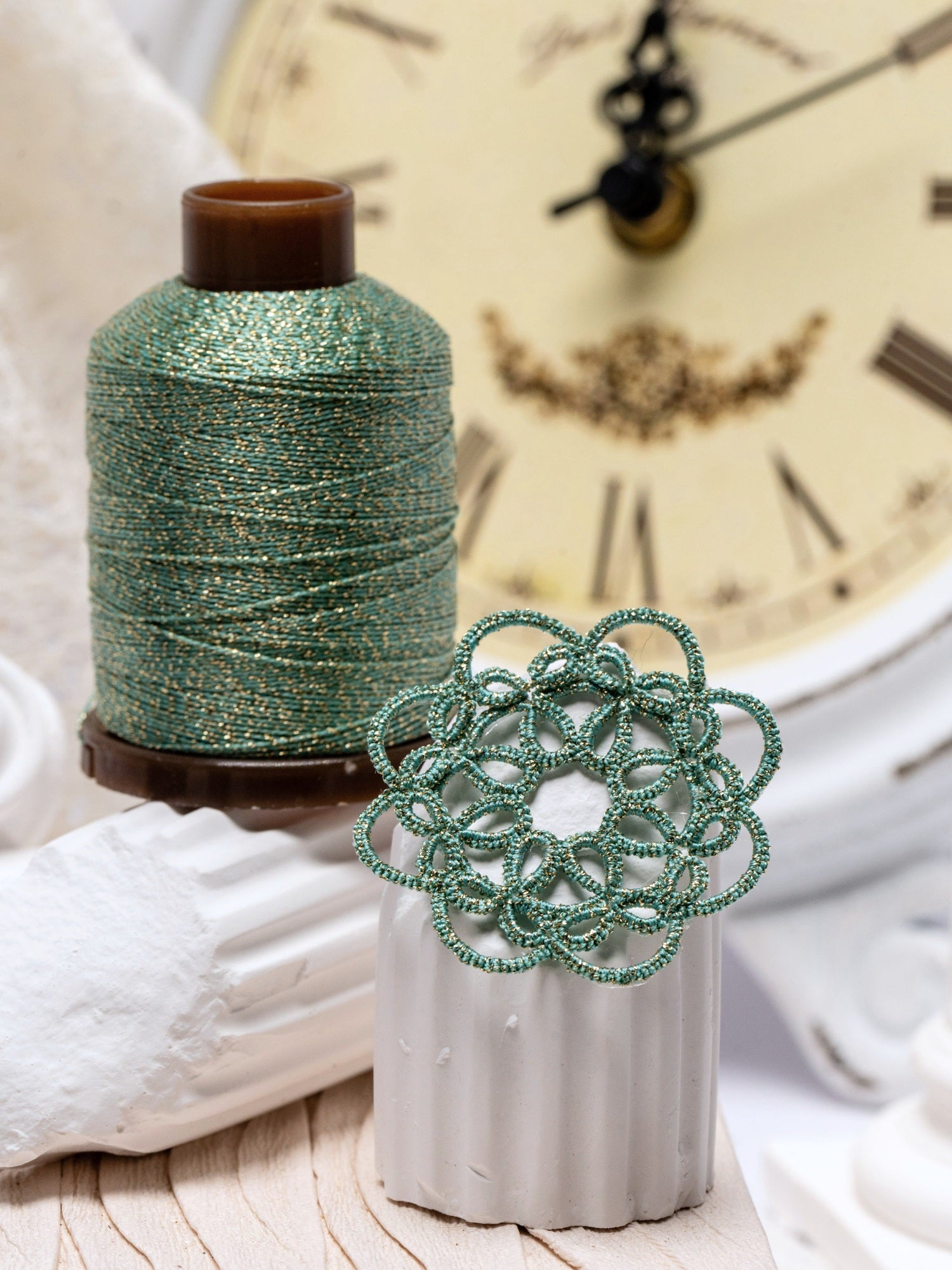 Thread By Thread Lace LACE METALLIC THREAD FOR TATTING | PEAK & TIDE COLOR COLLECTION ...