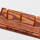 WOODEN THREAD SPOOL HOLDER & TRAY