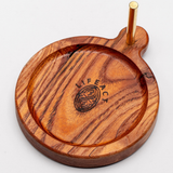 WOODEN THREAD SPOOL HOLDER & TRAY