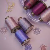 SXK SEREIS LACE METALLIC THREAD ｜ BLUSH VIOLET COLLECTION
